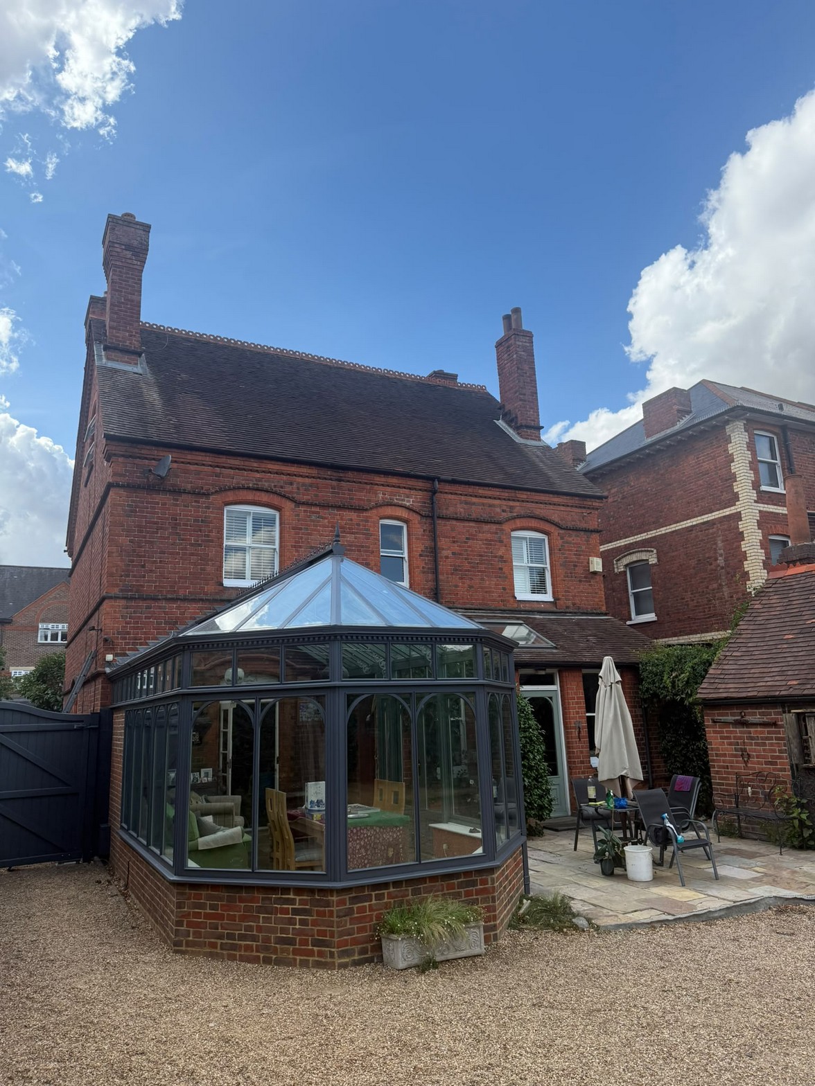 Completed conservatory redecoration, clean modern finish